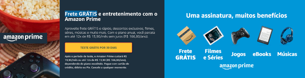 Amazon Prime
Aproveite frete GRÁTIS e rápido, descontos exclusivos, filmes, séries, músicas e muito mais. Com o plano anual, você parcela em até 12x de R$ 13,90/mês sem juros (R$ 166,80/ano).
https://amzn.to/40iJj8P